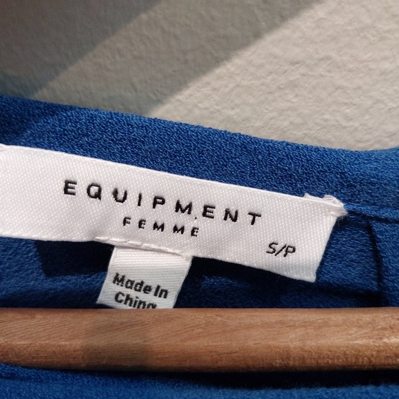 Blue Equipment Dress, S - Picture 3 of 8